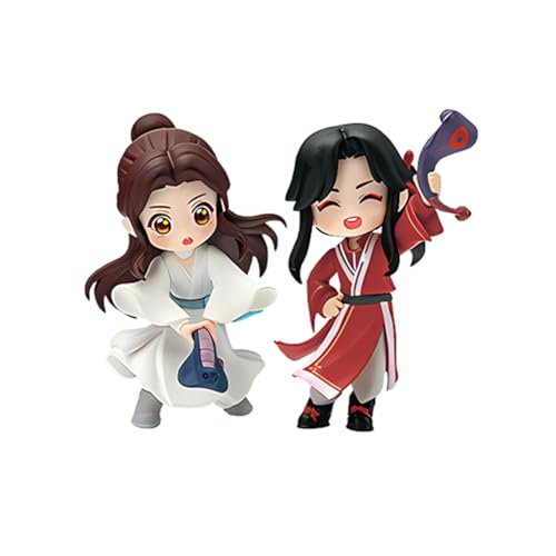 Lzrong 2Pcs/Set Tian Guan Ci Fu Merch Heaven Official's Blessing Figur Xie Lian/Hua Cheng Puppe Schreibtisch Ornamente Kollektion von Lzrong