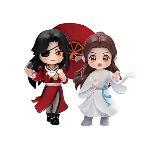 Lzrong 2Pcs/Set Tian Guan Ci Fu Merch Heaven Official's Blessing Figur Xie Lian/Hua Cheng Puppe Schreibtisch Ornamente Kollektion von Lzrong