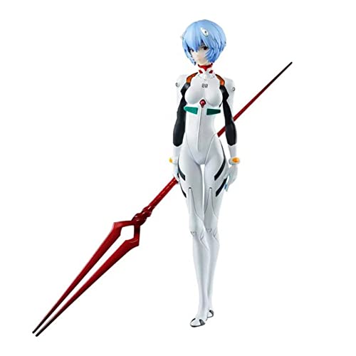 Lzrong Anime Figuren Ayanami Rei Figur Eine Waffe halten Stil PVC Statue Modell Desktop Dekoration Sammlung Geschenk 23cm von Lzrong