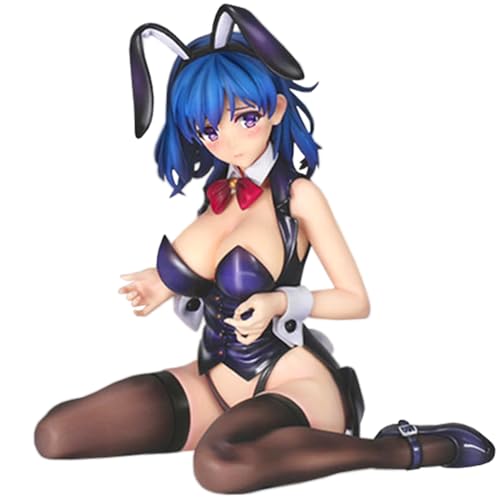 Anime Hana Fukiishi Figur Modell 16cm Schwarz Badeanzug Bunny Girl Actionfigur Beweglich Wechselbares Zubehör Sitzfigur Statue Skulptur, Desktop Dekoration Ornamente Tischdekoration Sammelfiguren von Lzrong