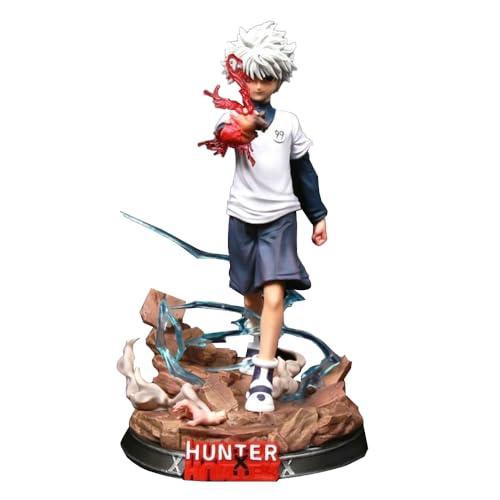 Lzrong Anime Killua Zoldyck Figur Statue, Chrollo Lucilfer Actionfigur Collectible Modell Desktop Dekoration Schreibtisch Ornamente Kollektion 27cm von Lzrong