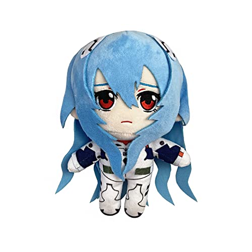 Lzrong Ayanami Rei Stuffed Figur Doll Ikari Shinji Stoffpuppen Asuka Langley Soryu Figur Puppe, 20CM Nagisa Kaworu Kissen Anime Throw Pillow Sofa Bett Auto Schlafzimmer Decoration Gift von Lzrong