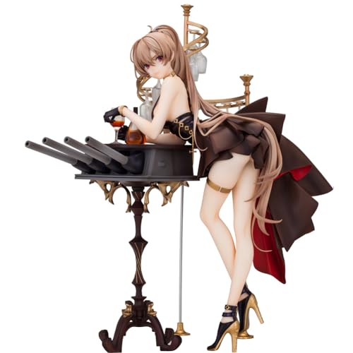 Lzrong Azur Lane Figur MNF Jean Bart Figuren Modell Abendkleidstil schöne Mädchen Anime Modellfigur Dekoratives Ornamente 23cm von Lzrong