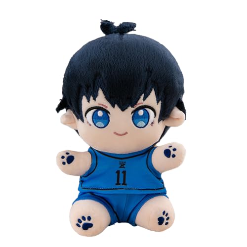 Anime Blue Lock Soft Figur, Isagi Yoichi Figuren Kissen Niedlich Weich Gefüllte, Seishiro Nagi Figurine Throw Hug Pillow, Heimdekoration Sofa Bett Schlafzimmer Collection Gifts for Fans 22cm von Lzrong