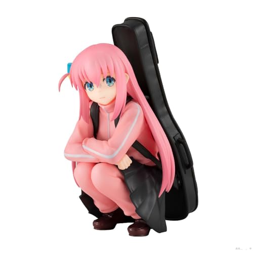 Lzrong Bocchi The Rock Gotō Hitori Figuren Rosa Sportbekleidung mit Gitarre Modell Statue Desktop Dekoration Sammlerstück Geschenk für Fans 8cm von Lzrong