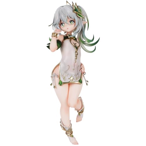 Lzrong Buer Figur Statue Anime Figuren Girl Modell, Buer Spiele Figur Stehende Pose Cheongsam Skulptur Schreibtisch Display Desktop Dekoration Ornamente Sammlerstücke Fans Gift 17cm von Lzrong