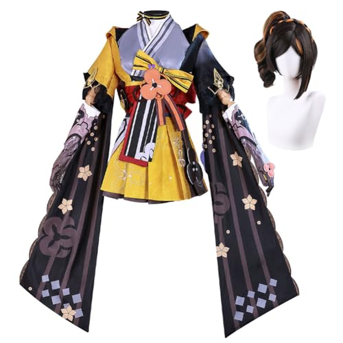 Lzrong Chiori Cosplay Kostüm Komplettes Set Chiori Gleicher Spielcharakter Kostüm Halloween Comic Con Anime Spiel Cosplay Kostüm von Lzrong