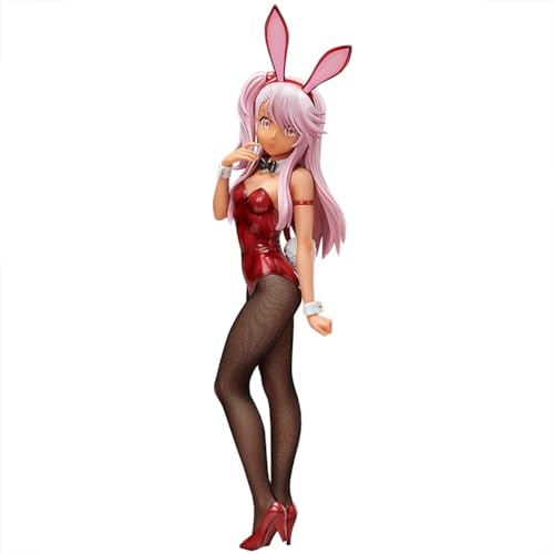 Lzrong FGO Anime Figuren Statue, 39cm Illyasviel von Einzbern Figur Große Größe Seide Bunny Dress up Figurine Sculpture, Desktop Dekoration Sammlermodell Ornamente Fans von Lzrong