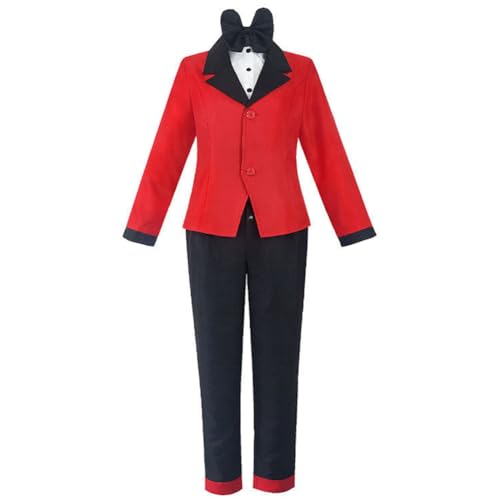 Lzrong Hazbin Hotel Cosplay Kostüm Charlie Morningstar Cosplay Roter Anzug Uniform Halloween Anime Party Cosplay Outfits für Frauen von Lzrong