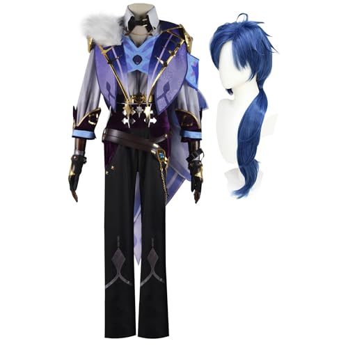 Lzrong Kaeya Cosplay Kostüme Anime Spielcharaktere Komplettset Uniform Halloween Weihnachts Animespiele Rollenspielparty Geschenke für Spielefans von Lzrong