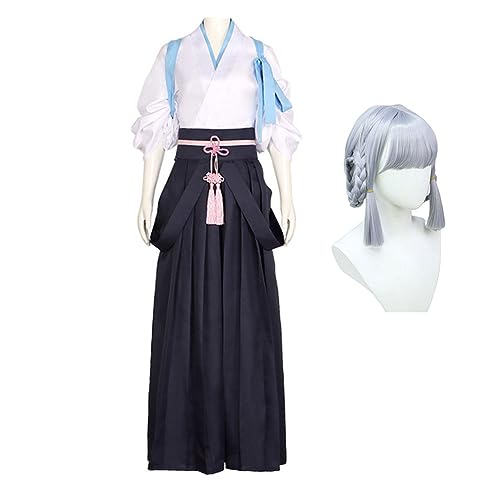 Lzrong Kamisato Ayaka Cosplay Kostüm Spielcharakter Rollenspiel Kendo Uniform Game Mädchen Halloween Anime Cosplay Performance Kimono von Lzrong