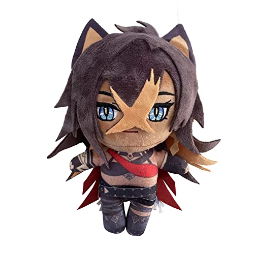 Lzrong Kinich Figur Stuffed Mualani Puppe Mavuika Stuffed Throw Pillow Kamisato Ayaka Kissen Sofa, 20CM Anime Game Figur Stuffed Wanderer Weiches Puppe Kaveh Ornament Decoration Gift von Lzrong