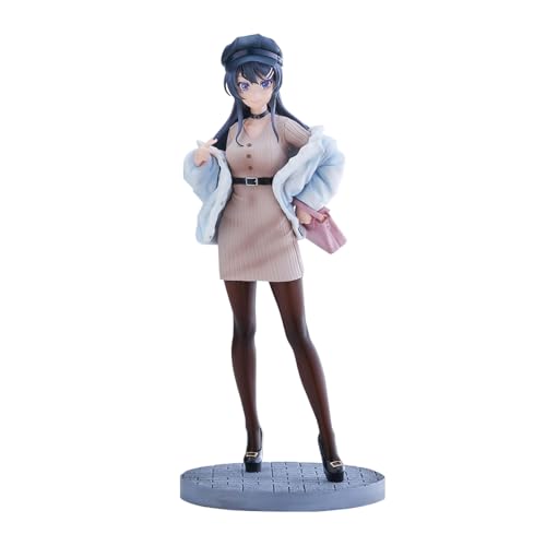 Lzrong Mai Figur Adolescent Idiots Don't Dream of Bunny Girls Figuren Statue, Anime Figur Makinohara Shoko Modell Skulptur Home Desktop Dekoration Sammlerstücke Ornamente Geschenk 21CM von Lzrong