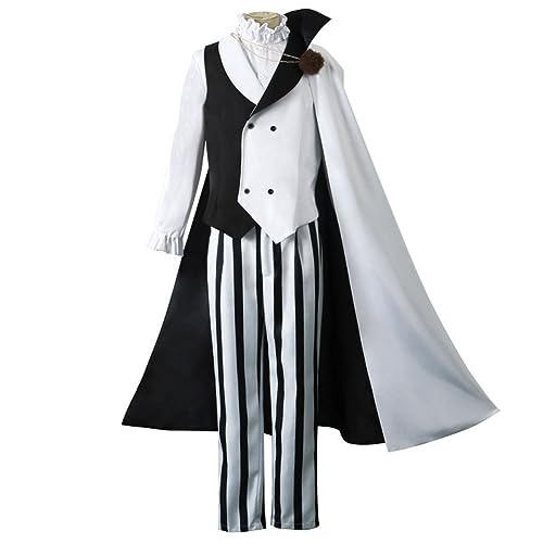 Lzrong Nikolai Gogol Cosplay Kostüm Anime Charakter Cosplay Uniform Umhang Set Outfit für Männer Halloween Party Halloween Kleidung Zubehör Anime Merch von Lzrong