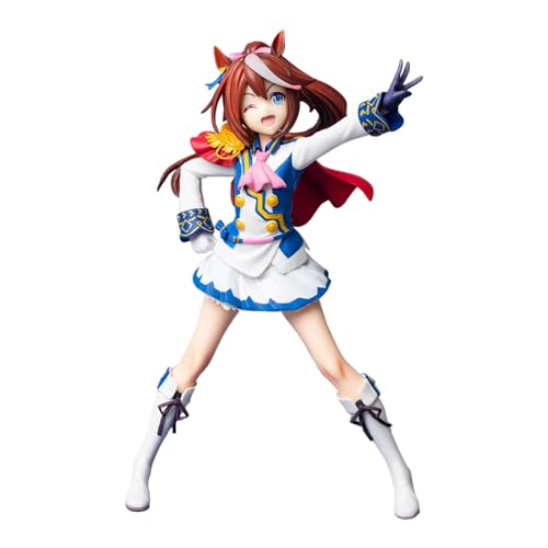 Lzrong Pretty Derby Actionfigur Tokai Teio Figur Modell, Anime Spiel Actionfigur Special Week Girl Statue Beweglich Wechselbares Gesicht Figur Skulptur Desktop Decoration Ornament Gift 21CM von Lzrong