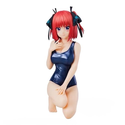 Lzrong The Quintessential Quintuplets Figur Modell, 12CM Nakano Nino Figuren Anime Girl Figur Nudelstopper Statue Skulptur Desktop Kuchendekoration Ornament Collectible Geburtstag Gift von Lzrong