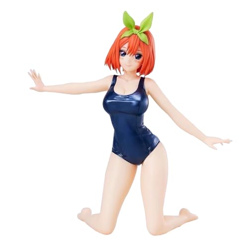 Lzrong The Quintessential Quintuplets Figur Modell, 12CM Nakono Yotsuba Figuren Anime Girl Figur Nudelstopper Statue Skulptur Desktop Kuchendekoration Ornament Collectible Geburtstag Gift von Lzrong