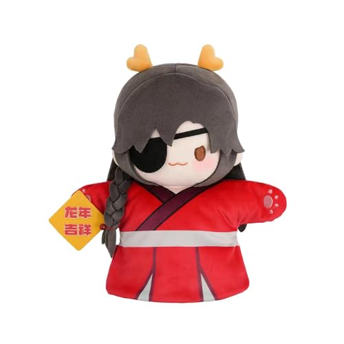 Lzrong Anime Tian Guan Ci Fu Figur Weicher, 20cm, Xie Lian Figuren Wurfkissen Niedlich Soft Gefüllte PP-Baumwoll, Hua Cheng Throw Pillow, Sofa Bett Dekoration Ornamente Sammlerstücke Fans von Lzrong