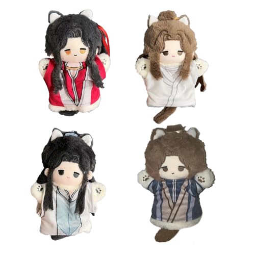 Lzrong Tian Guan Ci Fu Handpuppe Xie lian Figur Stuffed Hua Cheng Weiche Kissen Throw Pillow Anime Kissen Handwärmer 25cm Soft Sofa Büro Dekoration Collectibles Ornamente für Gift Fans von Lzrong