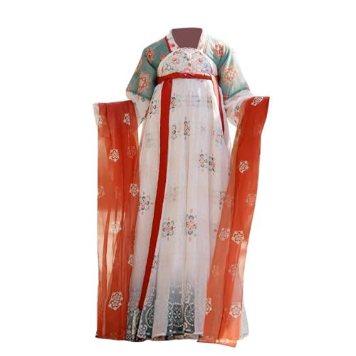 Lzrong Trachten Fashion Cosplay Kostüm Chinesisch Hanfu Kleid Dunhuang Sti Kleid Set Bühnenshow Performances Schnürkleid Langarm Outfit Frühlings Und Sommer Tang Dynastie Traditionelles Hanfu von Lzrong