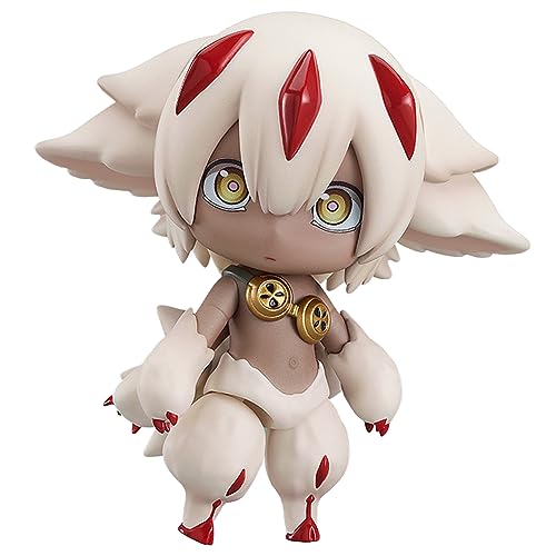 Made in Abyss: The Golden City of The Scorching Sun Actiongfigur Faaputa Statue, Anime Figuren Made IN Abyss Figur Movable Change Head Accessories Figur Modell Skulptur Decoration 10CM von Lzrong