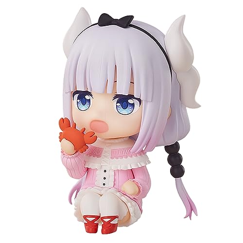 Anime Miss Kobayashi's Dragon Maid Figur Statue, 10cm Kanna Kamu Q Actionfigur Beweglich Wechselbarer Wechselzubehör Niedlich Figure Modell Skulptur Collection Desktop Dekoration Ornaments Fans von Lzrong