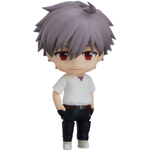 Lzrong Nagisa Kaworu Figur Anime Actionfigur Statue, Ikari Shinji Actionfigur Movable Change Face Head Accessories Figur Modell Skulptur Desktop Dekoration Ornament Sammlerstück Geschenk 10CM von Lzrong