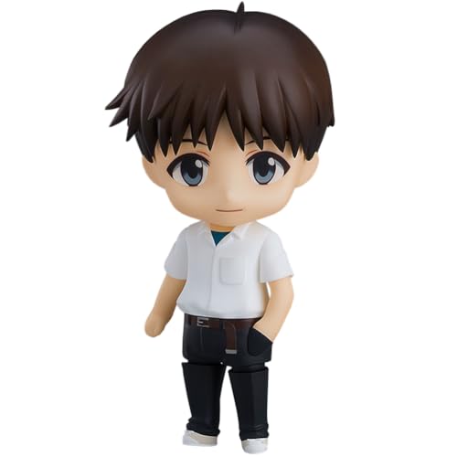 Nagisa Kaworu Figur Anime Actionfigur Statue, Ikari Shinji Actionfigur Movable Change Face Head Accessories Figur Modell Skulptur Desktop Dekoration Ornament Sammlerstück Geschenk 10CM von Lzrong