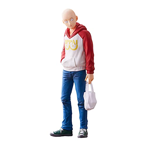 One Punch Man Figur Saitama Lehrer PVC Figur Modell Desktop Dekorationen Sammlerstücke Geschenk für Anime Fans 18cm von Lzrong