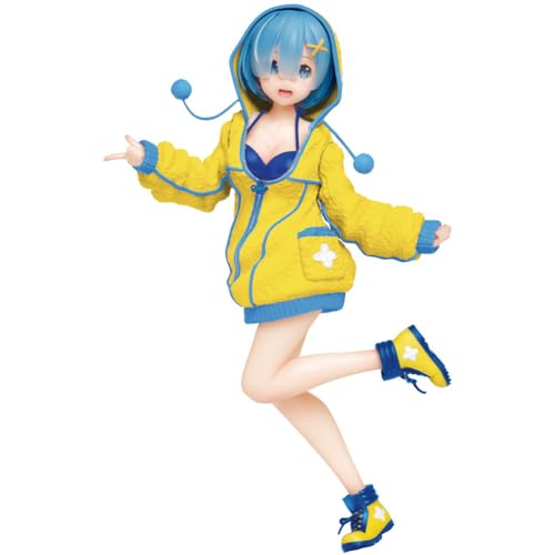 REM Figur Remu Action Figur Statue, Re:0 Figur Anime Mädchen Figuren Modell Hoodie Skulptur Desktop Display Decoration Ornamente Sammlerstück Geburtstag Geschenke 22CM von Lzrong