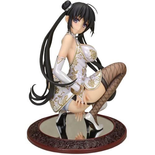 Tougetsu Matsuri Anime Action Figure Statue, 16cm Cheongsam im Chinesischen Stil Beweglich Wechselbares Zubehör Hockende Posemodell Skulptur, Desk Decor Ornamente Collection Fans von Lzrong