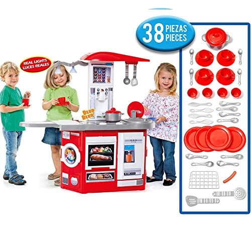 Kinderküche Molto Cook'n Play Electronic New Edition + Set Zubehör von M MOLTO