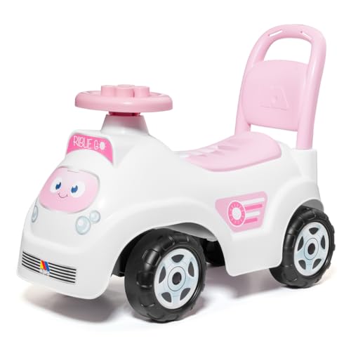 MOLTÓ | RIBLIE GO Lauflernwagen Rose mit 10 Blöcken | 2 in 1 Lauflernwagen und Aufsitzfahrzeug | Fördert die motorischen Fähigkeiten und die Selbstständigkeit | 10 bis 36 Monate MOLTÓ | RIBLIE GO Lauflernwagen Rose mit 10 Blöcken | 2 in 1 Lauflernwagen und Aufsitzfahrzeug | Fördert die motorischen Fähigkeiten und die Selbstständigkeit | 10 bis 36 Monate von M MOLTO