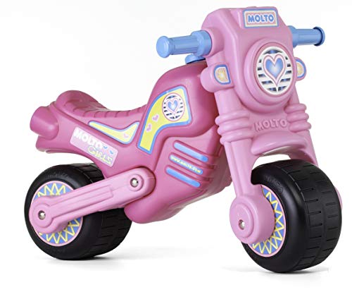 MOLTO | Cross-Trail Scooter Rosa | Offroad-Scooter | Sicheres und strapazierfähiges Kinderspielzeug | Fördert die gesunde Entwicklung von Jungen und Mädchen | Ab 18-36 Monaten von M MOLTO