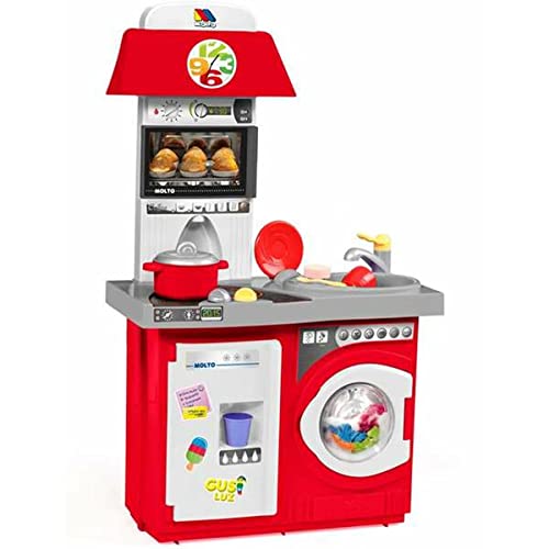 MOLTO | Spielzeug-Küchenzeile für Mädchen und Jungen mit elektrischen Geräten | Lernspielzeug für Kinder | ab 3 Jahren MOLTO | Spielzeug-Küchenzeile für Mädchen und Jungen mit elektrischen Geräten | Lernspielzeug für Kinder | ab 3 Jahren von M MOLTO