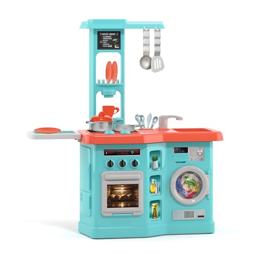 MOLTO | Kitchen Studio Spielzeugküche – Kinderküche mit Geräten – inklusive Backofen, Mikrowelle, Waschmaschine und Zubehör – Lernspielzeug für Kinder MOLTO | Kitchen Studio Spielzeugküche – Kinderküche mit Geräten – inklusive Backofen, Mikrowelle, Waschmaschine und Zubehör – Lernspielzeug für Kinder von M MOLTO