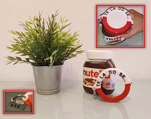 Scherzo Nutella-Dosensperre mit Zahlenschloss für Kinder und Erwachsene von M SHOP ITALIA