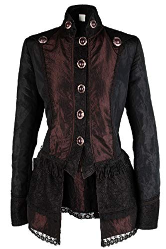 M&G Atelier Hochwertige Steampunk Damen Jacke Gothic Kostüm Köln Karneval Fasching 36-54 (44) von M&G Atelier