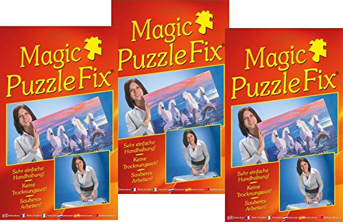 Magic Puzzle Fix (3er-Set)- Der innovative Puzzle-Kleber: 36 transparente Spezialhaftfolien | Einfach, sauber & Sicher! Geeignet für alle Puzzleformate! Das Original - Made in Germany ! von M.I.C. Marken. Ideen. Concepte.