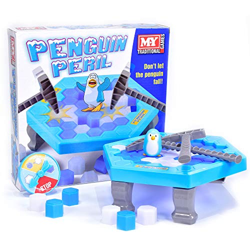 M.Y Penguin Peril Familien-Brettspiel | 2–4 Spieler Kinder Familienspiel | Eisbrecher, Pinguin Drop Challenge von M.Y