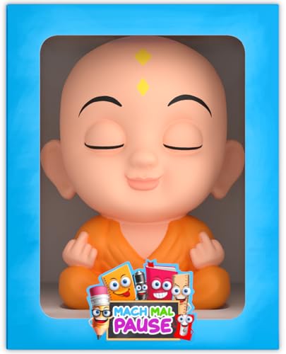 MACH MAL PAUSE® Anti Stress Buddha - der lustige Stress-Buddha ist das Geschenk für Kollegen Studenten Mitarbeiter - Gadget Büro Spielzeug - Stressball - Antistress Ball Squishy Anti Stress Würfel von MACH MAL PAUSE