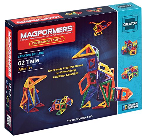 MAGFORMERS 2042622 274-15 Konstruktionsspielzeug, 3 Jahre to 99 Jahre, 62 Teile von MAGFORMERS