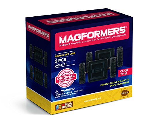 MAGFORMERS 274-98 - Click Wheels, Black von MAGFORMERS