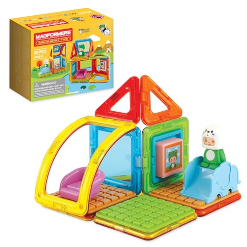 Magformers Cube House Frog 20-Piece Magnetic Construction Toy. STEM Set with Magnetic Shapes and Accessories. Makes Different Houses from Magnetic Tiles.. von MAGFORMERS