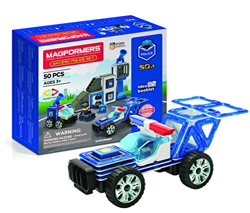 Magformers 717002 Polizei-Figuren Police Set, Multicolor von MAGFORMERS