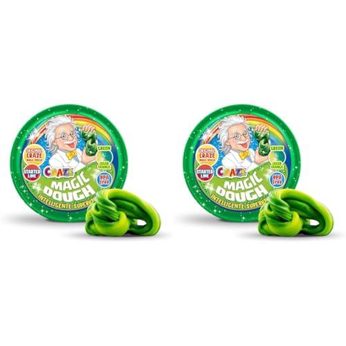 MAGIC DOUGH Craze Kinderknete Magische Knete 15g Dose Modelliermasse Magische Knete ab 2 Jahre 12 Varianten VORAUSWAHL Nicht MÖGLICH Knetmasse 15391 (Packung mit 2) von MAGIC DOUGH