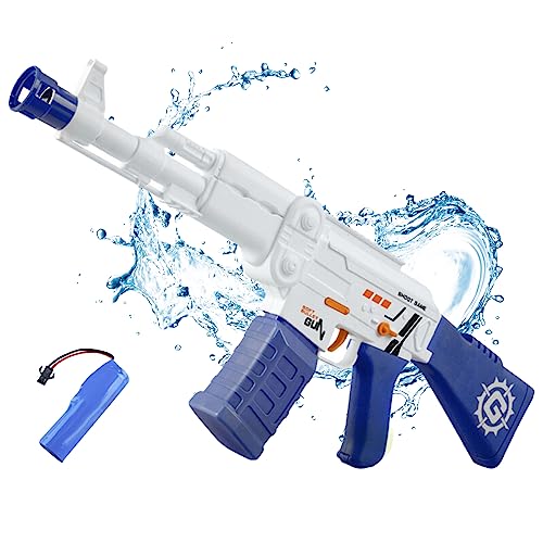 MAGIC SELECT Elektrische Wasserpistole. Automatische Wasserpistole mit großer Reichweite von 16 m für Kinder, wiederaufladbarer USB-Akku, mit 200 ml Hochdrucktank. Sommerspielzeug, Pool, Strand. von MAGIC SELECT