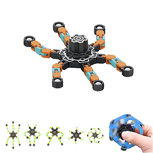 Fingertip Spin Top Toy, Fidget Transformierbare Anti Stress Spinner Toys, Verformbares Mechanischer Fingerspitzen Spinner Spielzeug, Zappelspielzeug (s4395) von MAGIC SELECT