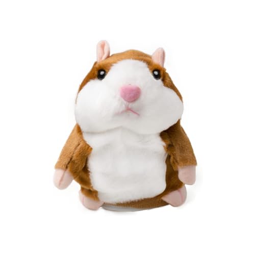 MAGIC SELECT Interaktives Plüschtier von Hamster, das Wiederholen und Sich wiederholen. Sprechende Hamster mit Bewegung für Kinder und Babys. Plüschtier-Tier zum Lernen. von MAGIC SELECT