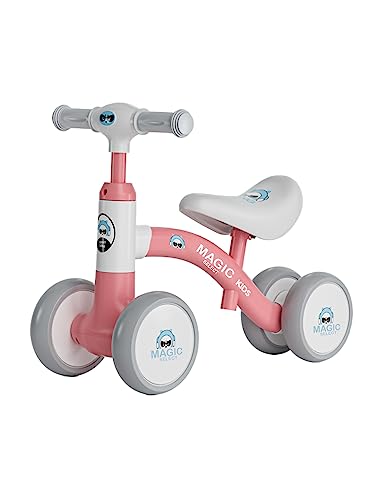 MAGIC SELECT Kinder Laufrad ab 1 Jahr. Mini Dreirad für Kinder. Leichter Rutscher für Babys, mit 4 Rädern und verstellbarem Sattel. Kinderspielzeug. Geschenk für Jungen und Mädchen. von MAGIC SELECT